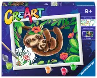 Set de pictură pe numere Ravensburger CreArt - Leneși drăguți