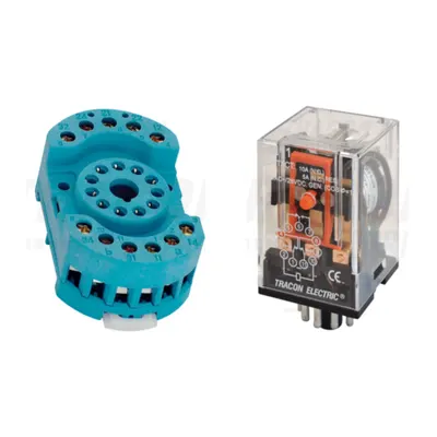 Pachet Soclu Releu RS90-23 + Releu Industrial RM11 48AC/48V AC 3 CO 3A