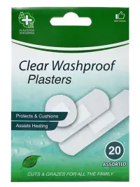 A+E Plasturi 20 buc Clear Washproof