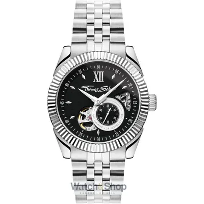 Ceas Thomas Sabo Thomas Sabo WA0411-201-203 Mens Watch Automatic Watch with Black dial 41mm 5ATM