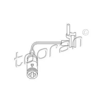Senzor, uzura placute frane TOPRAN 401 203