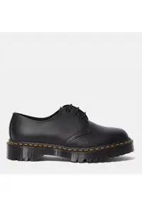 Pantofi unisex Bex Smooth - piele - negru - talpa din cauciuc -