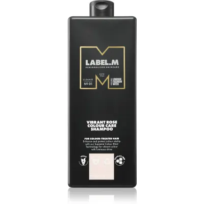 label.m Vibrant Rose Colour Care Shampoo sampon hidratant pentru par vopsit sau suvitat 1000 ml