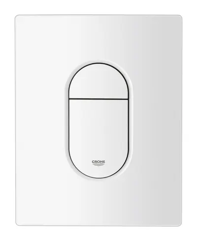 Placa de actionare Grohe, Arena Cosmopolitan, actionare cu dubla spalare sau Star&Stop, ventil de evacuare pneumatic, instalare verticala, suprafata cromata
