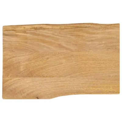 vidaXL Blat masă cu margini naturale, 50x40x2,5 cm, lemn masiv mango