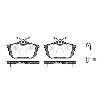 Set placute frana, frana disc REMSA 0605.12