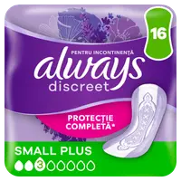 Absorbante pentru incontinenta urinara Discreet Small Plus, 16 bucati, Always