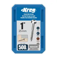Set holtsuruburi pentru gauri in lemn Kreg SPS-C1-500, O8x25 mm, 500 bucati