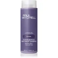 Paul Mitchell Blonde Platinum Plus Deep Violet Shampoo sampon violet neutralizeaza tonurile de galben 300 ml