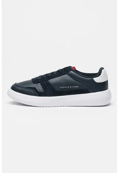 Pantofi sport din piele cu garnituri din piele intoarsa Modern Lightcup - Albastru ultramarin