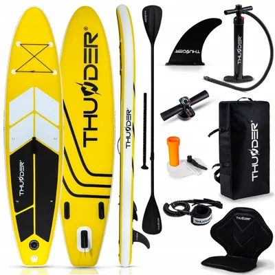 Set cu placa gonflabila Sup, Thunder, COAST YELLOW 320, 320 x 75 x 15 cm, Galben