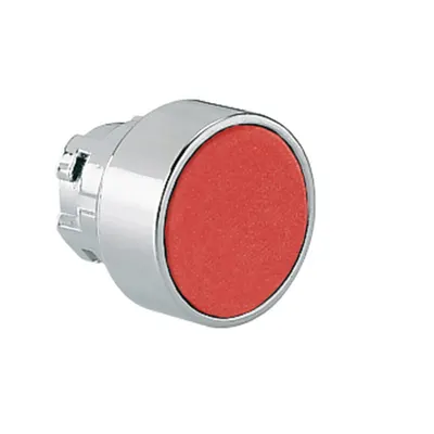 Push-Push Button Actuator, Ø22mm 8lm Metal Series, Flush, Red