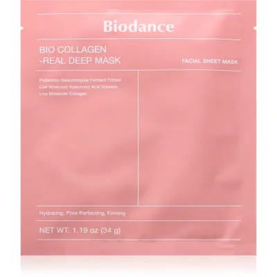Biodance Bio-Collagen Real Deep Mask mască intensă cu hidrogel hidrateaza pielea si inchide porii 34 g