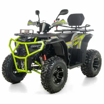 ATV XTR Pro Farmer X1 019, roti 10 inch, 200cc, 1+1 viteze, jante de aluminu, culoare gri verde