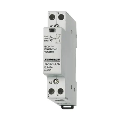Contactor modular 25A 1ND+1NI 24V AC