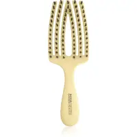 Olivia Garden Club The Nomad Detangling&Shine Fingerbrush perie de tip paletă pentru păr Yellow 1 buc