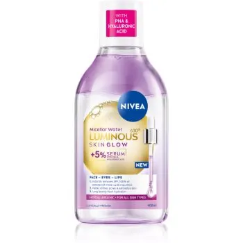 NIVEA Luminous Skin Glow apa pentru curatare cu particule micele pentru o piele mai luminoasa