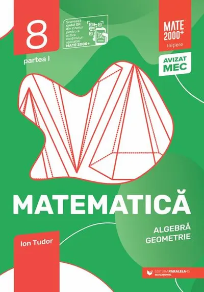 Matematică. Aritmetică, algebră, geometrie. Caiet de lucru. Clasa a VIII-a. Inițiere. Partea I - Paperback brosat - Ion Tudor
