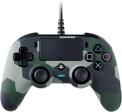 Controller Nacon - Wired Compact Controller, camuflaj verde (PS4/PC)