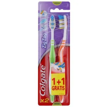 Colgate Zig Zag Medium periuta de dinti Medium 2 pc