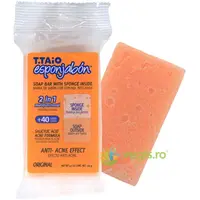Burete de Baie si Sapun Incorporat cu Efect Anti-Acnee 120g