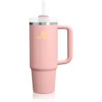Stanley Quencher H2.O FlowState™ Tumbler pahar din oțel inoxidabil cu pai medium Peach Rose 1 buc
