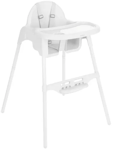 Scaun de masă 2 în 1 KikkaBoo - Jammy, White