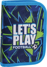 Penar școlar echipat Play - Let's Play Football, 1 fermoar
