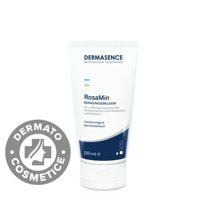 Emulsie de curatare pentru ten reactiv cu rozacee RosaMin, 150ml, Dermasence