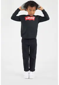 Bluza din bumbac cu imprimeu logo - Negru/Alb optic/Rosu vermillion