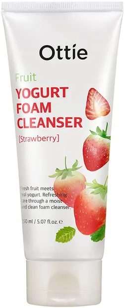 Ottie Fruit Spumă de curățare facială cu iaurt și căpșuni, 150 ml