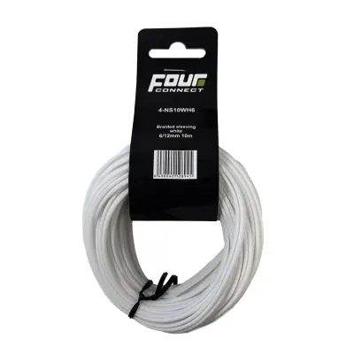 Tresa Cablu FOUR Connect 4-NS10WH6, 10 M, Alb, 6/12 mm