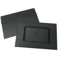 Cutii mici dreptunghiulare cu fereastră - negru (set 100 buc) 15.5x10x0.5cm - Default Title
