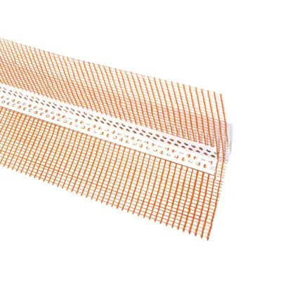 Profil colt PVC cu plasa interior / exterior 20x20 mm 2.5 m – Terra Quality portocaliu