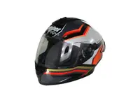 Casca moto integrala adulti, Safebet HF-123 Q250-L, culoare negru portocaliu, marime L