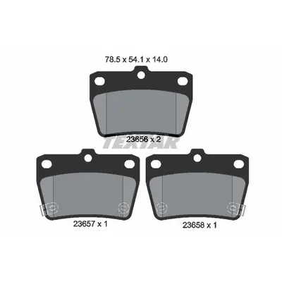 Set placute frana, frana disc TEXTAR 2365601