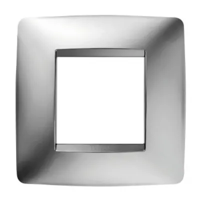 Placa ornament CProiector HORUS ONE - IN METALLISED TECHNOPOLYMER - 2 modul - CHROME - CProiector HORUS