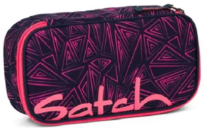 Penar Satch Pencil Box - Pink Bermuda, cu 2 compartimente
