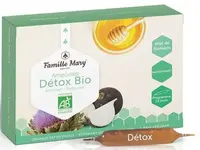 Formulă detox cu anghinare, rozmarin, miere de albine și ridiche neagră, 10 fiole, Famille Mary