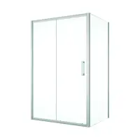 Cabina dus 120x100 cm cu usa culisanta crom, grosime sticla 5 mm, Sanswiss Ocelia