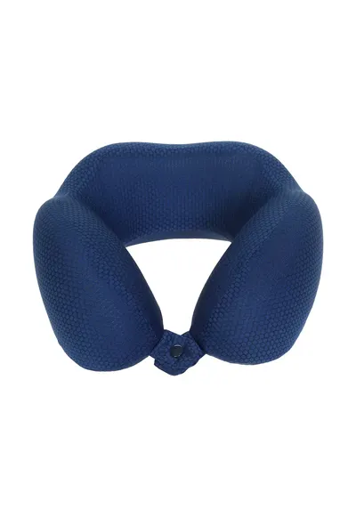 Perna de gat memory foam pentru calatorie - Bleumarin