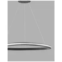Lampa suspendata ARIES Nisipiu Negru Aluminiu & Acrylic LED 32 Wat 230 Volt 1770Lm 3000K IP20