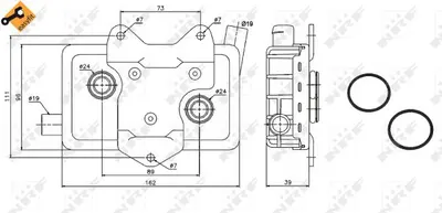 Termoflot radiator ulei (98x43x164, cu garnitura) MERCEDES SPRINTER 2-T (901, 902), SPRINTER 3-T (903), SPRINTER 4-T (904), V (638 2), VITO (638); SSANGYONG REXTON REXTON II 2.3 2.3D 2.9D intre 1995