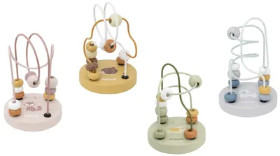 Jucărie din lemn Viga Toys PolarB - Spirală cu mărgele, sortiment