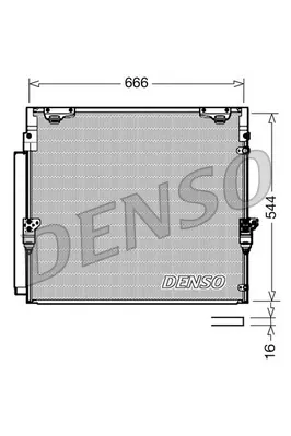 Condensator climatizare (cu uscator) potrivit TOYOTA LAND CRUISER 200 4.5D 4.6 4.7 09.07