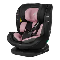 Scaun auto, Lionelo, Bastiaan i-Size, 4 in 1, Protectie laterala, Cu spatar inclinabil in 4 pozitii, Cu tetiera reglabila in 7 pozitii, Rotire 360 grade, Top Tether, 0-36 Kg, 40-150 cm, Cu Isofix, Conform cu ECE R129/03, Roz deschis