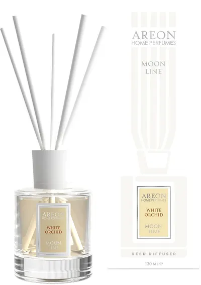 Bețișoare parfumate Areon Moon Line - White Orchid, 120 ml