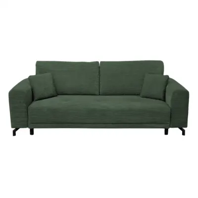 Canapea VEGA extensibila, 3 locuri, cu arcuri si lada depozitare, verde smarald, 237x110x73 cm