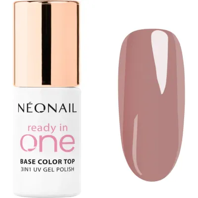 NEONAIL Ready In One 3in1 UV Gel Polish lac de unghii sub forma de gel cu pulbere de diamante culoare 06 One Dusty Rose 7.2 ml