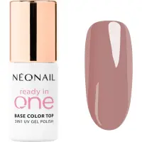 NEONAIL Ready In One 3in1 UV Gel Polish lac de unghii sub forma de gel cu pulbere de diamante culoare 06 One Dusty Rose 7.2 ml